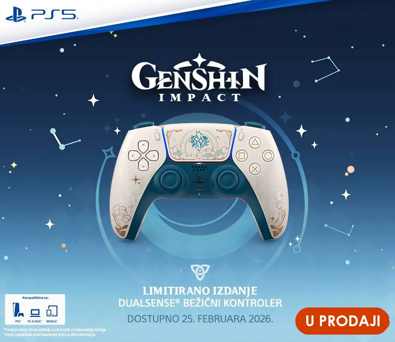 PlayStation 5 DualSense - Genshin Impact Limited Edition